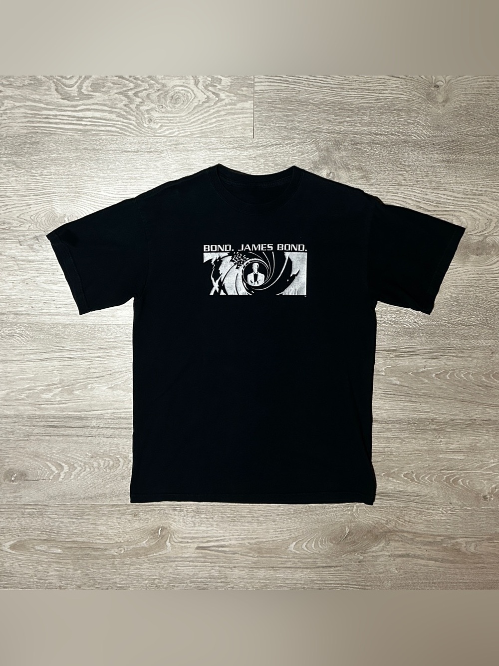 James Bond Movie Promotional Black Graphic T-Shirt
